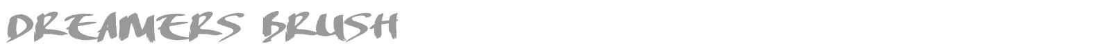 Dreamers Brush font preview